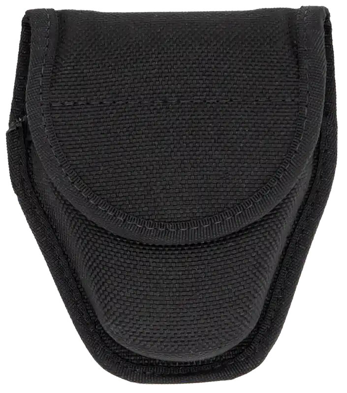 Bianchi Accumold Double Handcuff Case - Black Textured 2-2.25" Hook & Loop