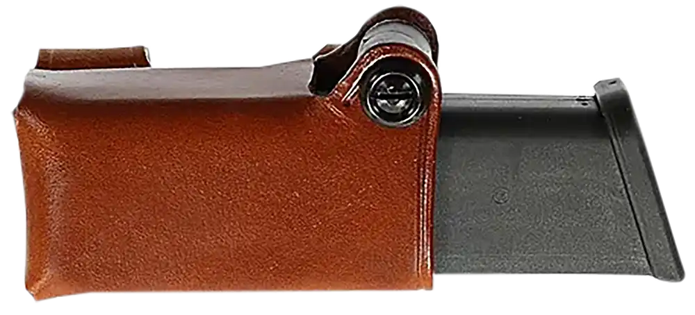 Galco HMC26 Horizontal Mag Carrier for S&W 1006/4506/645 - Tan Steerhide, Ambidextrous