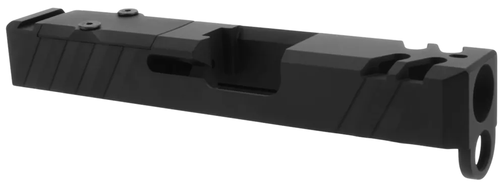 TacFire 9mm Luger Graphite Black Cerakote Slide for Glock 26 Gen3 with Optics Cut & Ports