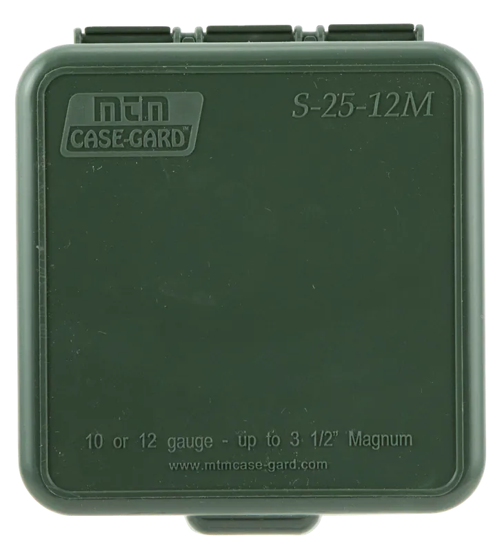 MTM Case-Gard S2512M11 Multi-Gauge Shotshell Box - Forest Green, 25rd Capacity