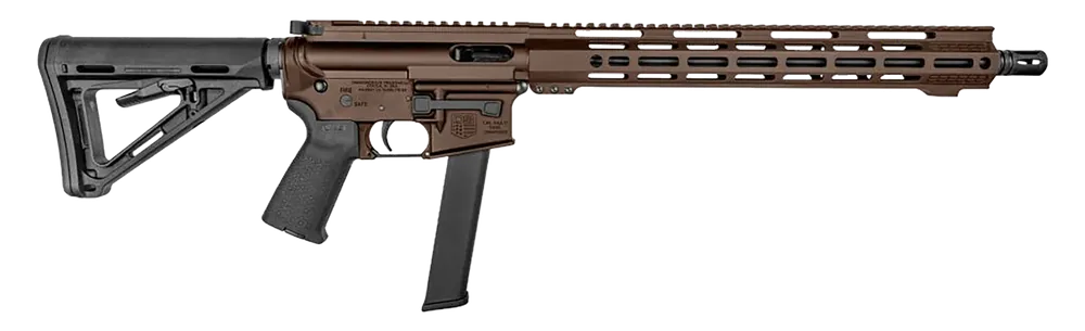 Diamondback DB15 9mm Luger Rifle with Midnight Bronze Finish and Magpul Accessories