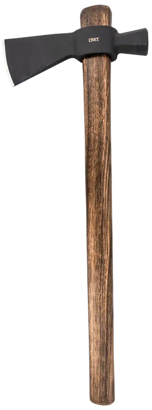 CRKT Chogan Hammer Axe: 2.60" 1055 Carbon Steel Blade, Tennessee Hickory Handle, 17.88" Length