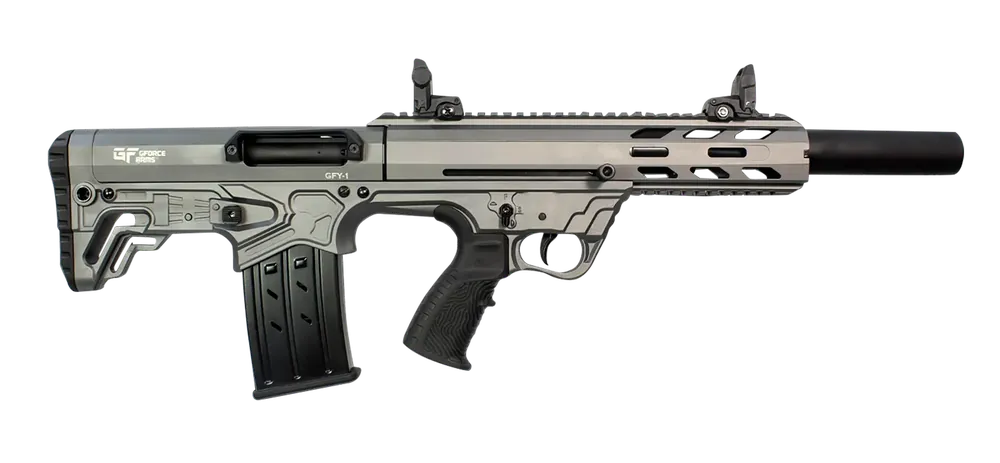 Gforce Arms GFY-1 USA 12 Gauge Semi-Auto Tactical Shotgun with Gray Bullpup Stock and Picatinny Rail