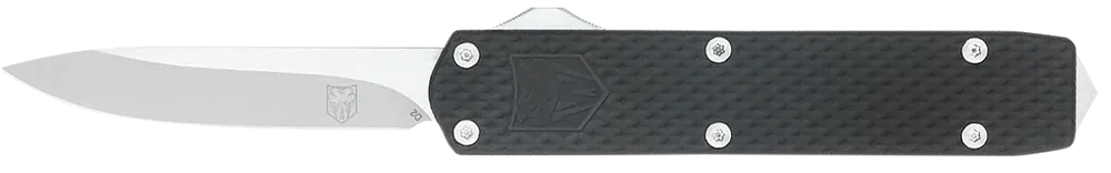Mini Mamba Gen II OTF Knife with Stonewashed D2 Blade and Black Anodized Handle