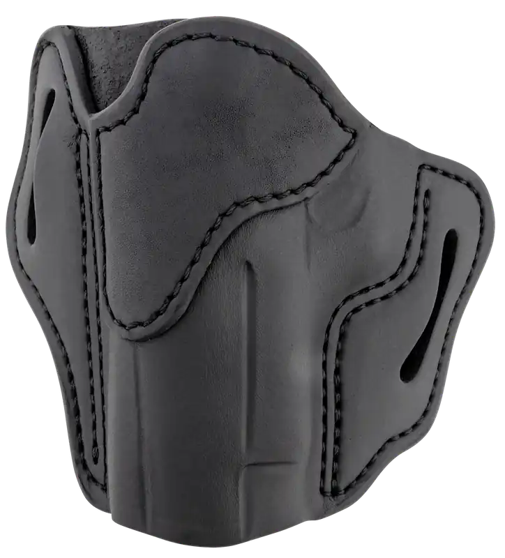 1791 Gunleather Stealth Black Leather Belt Slide for Glock 17/S&W M&P Shield - Left Handed OWB Holster