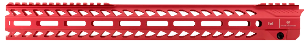 Strike STRIKERAIL AR-15 Red Aluminum 17" M-LOK Rail