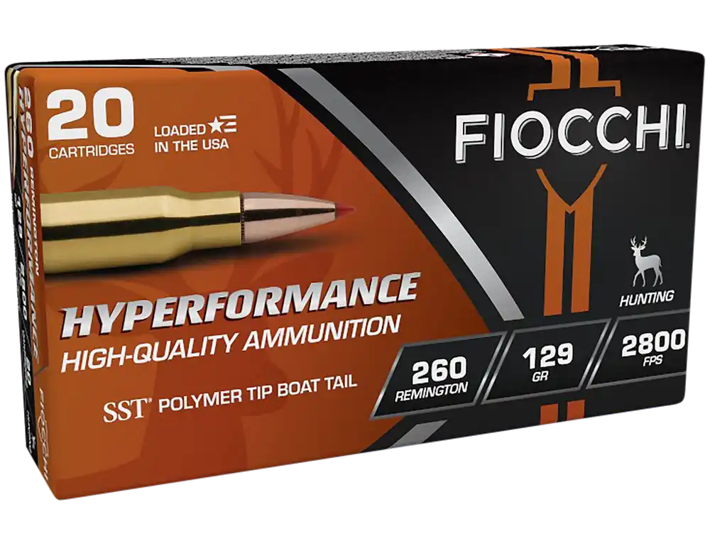 Fiocchi Hyperformance 260 Rem 129gr SST Ammo - 20 Rounds per Box