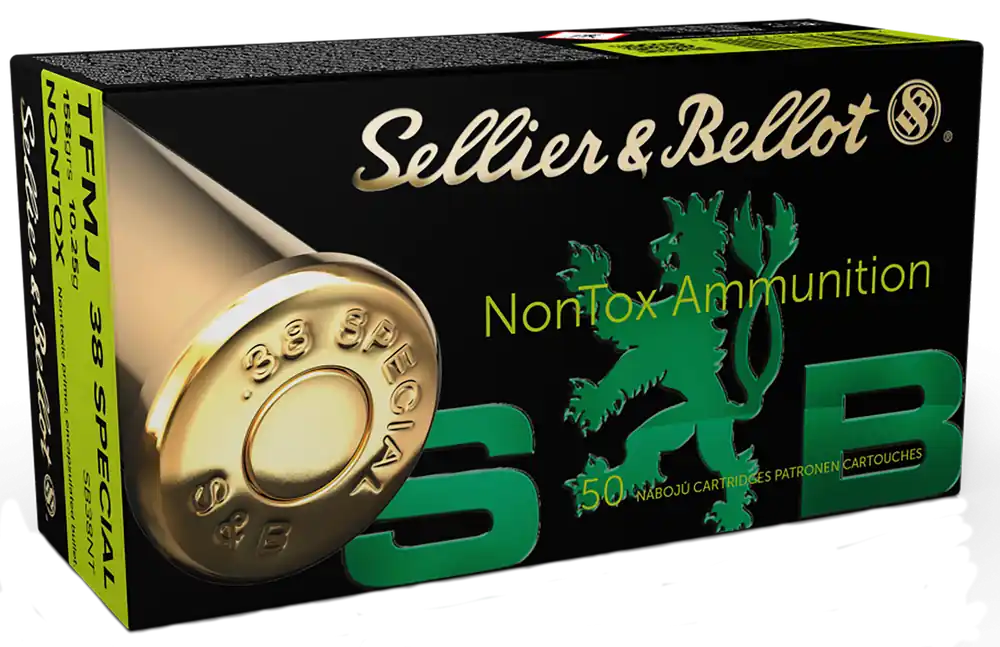 Sellier & Bellot SB38NT 38 Special 158gr Non-Toxic FMJ Ammo - 50 Rounds