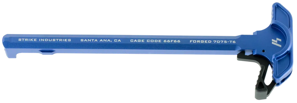 Extended Latch Charging Handle for AR-15 - Blue Anodized Aluminum