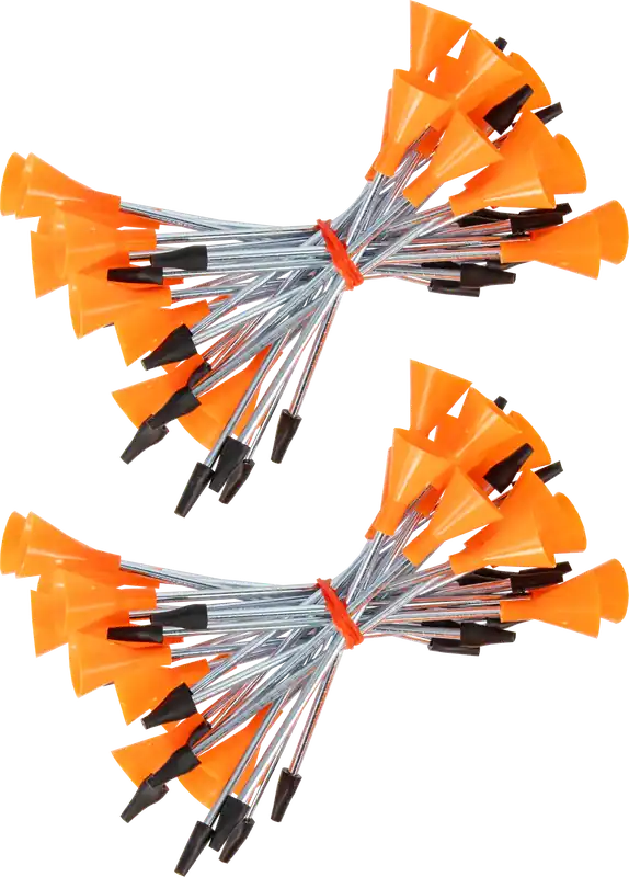 Cold Steel Broadhead Darts .625" Diameter, 50 Pack - Orange/Silver