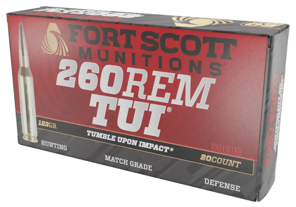 Fort Scott Munitions 260 Rem 123gr TUI Solid Copper Ammo - 20/Box