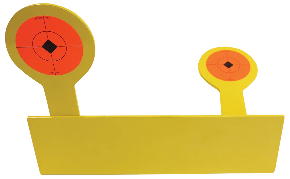 Birchwood Casey Bushwacker Rimfire Target - AR400 Steel Circle with Crosshair & Diamond