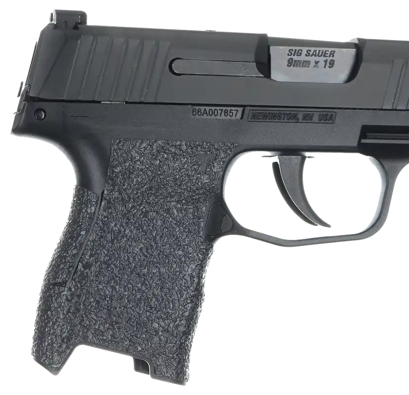 Talon Grips 001R Textured Black Rubber for Sig Compact P320/P250/M17/M18 Medium Module