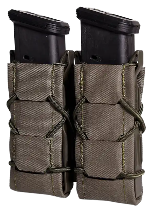 High Speed Gear TACO Gen 2 Double Pistol Pouch - OD Green MOLLE Compatible