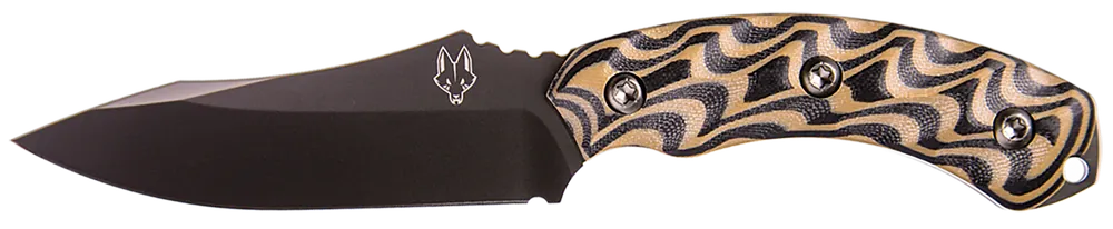 Southern Grind Jackal Fixed Blade Knife with Black PVD 8670 Steel and G10 Handle