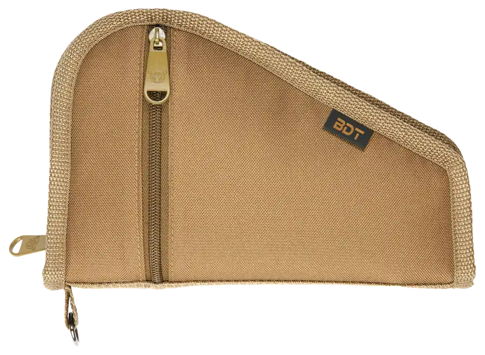 Bulldog BDT619T Deluxe Pistol Case: Tan, Water-Resistant, Impact & Heat-Resistant, 9"x6"