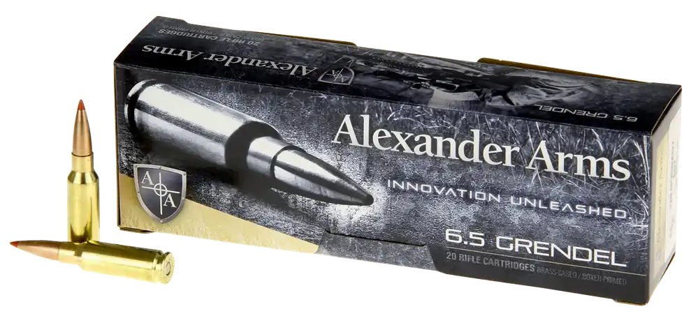Alexander Arms 6.5 Grendel 129gr Hornady SST Ammo - 20 Rounds per Box