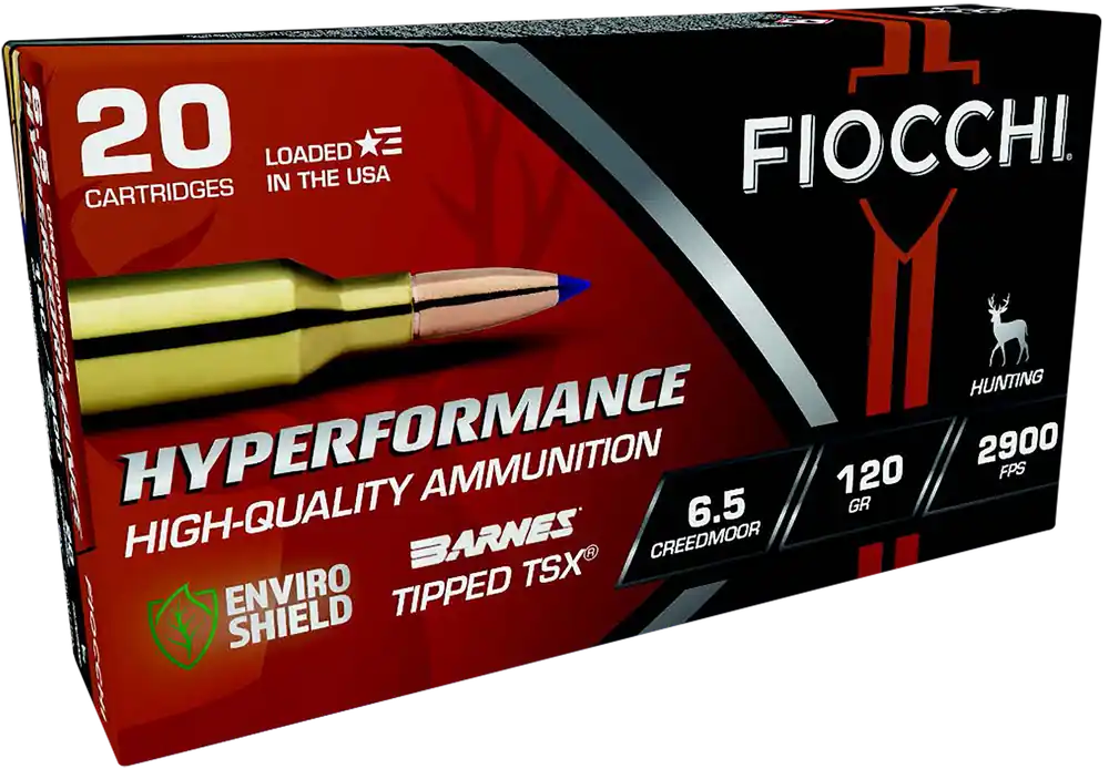 Fiocchi Hyperformance 6.5 Creedmoor 120gr Barnes Tipped TSX Ammo - 20 Rounds per Box