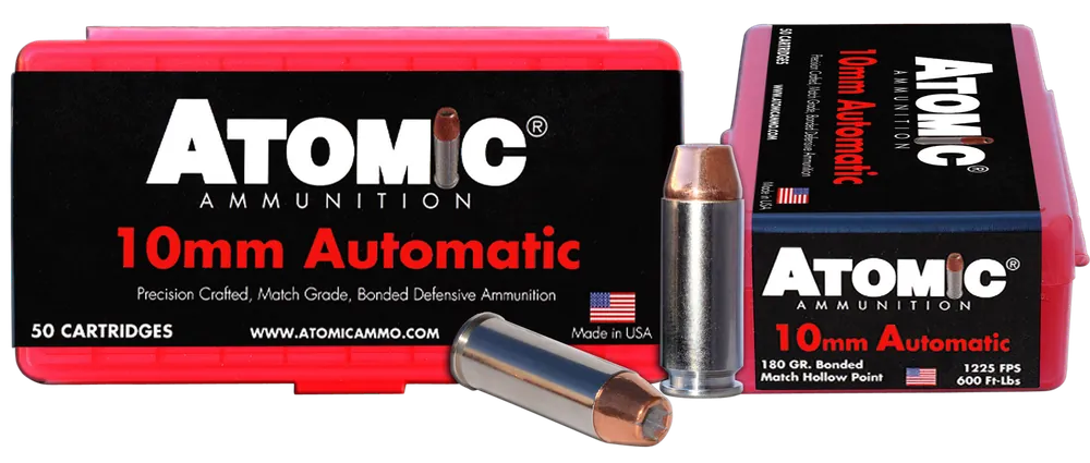 Atomic Ammunition 10mm Auto 180gr Bonded Match HP - 50/Box
