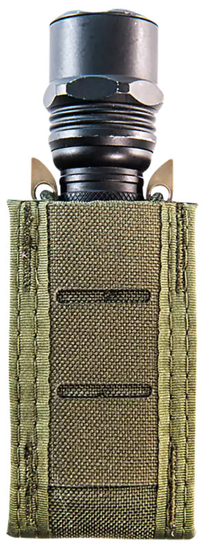 High Speed Gear TACO Duty Single Pistol Mag Pouch, OD Green Nylon, MOLLE Compatible