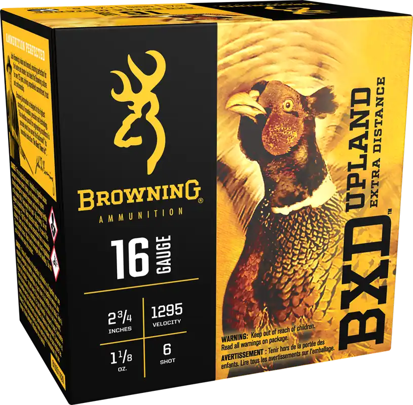 Browning BXD Upland 16 Gauge 6 Shot Ammo - 25 Rounds per Box
