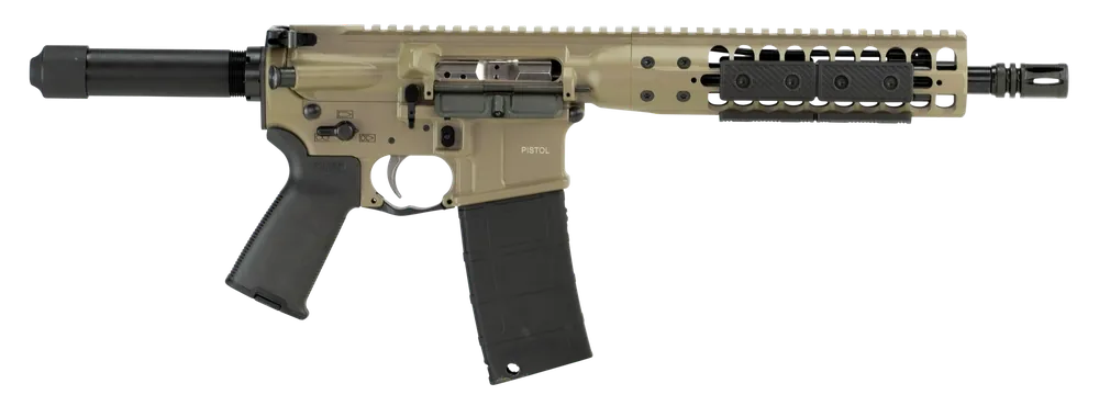 LWRC ICDIP5CK10 5.56 NATO 10.5" FDE Cerakote Rifle with Magpul Grip and Optics Ready
