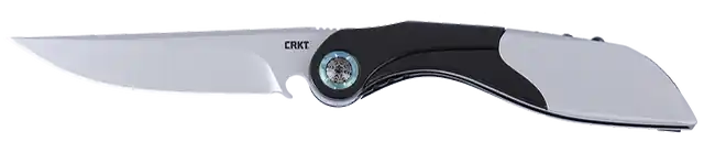 CRKT 5702 Nucleus Folding Knife with 3.19" Bead Blasted 12C27 Sandvik Blade and Black/Red G10/SS Handle