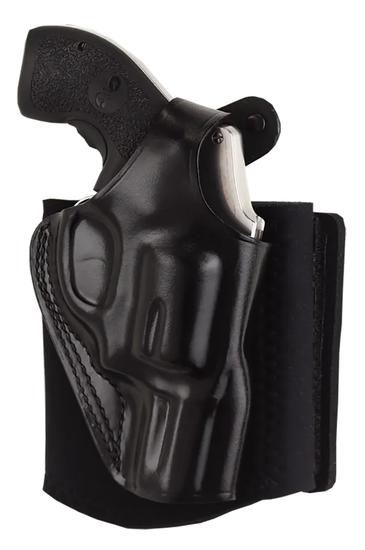 Galco AG870RB Ankle Glove Holster for Sig P365/P365XL - Right Hand, Black Leather, Fits Ankles up to 13"