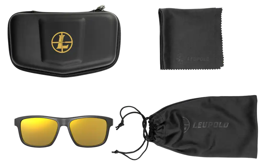 Leupold Katmai Sunglasses - Orange Mirror Lens, Matte Black Frame