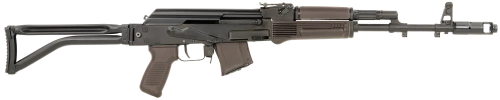 Arsenal SAM7SF-84EPM 7.62x39mm Rifle with Black Steel Threaded Barrel and Plum Polymer Grip