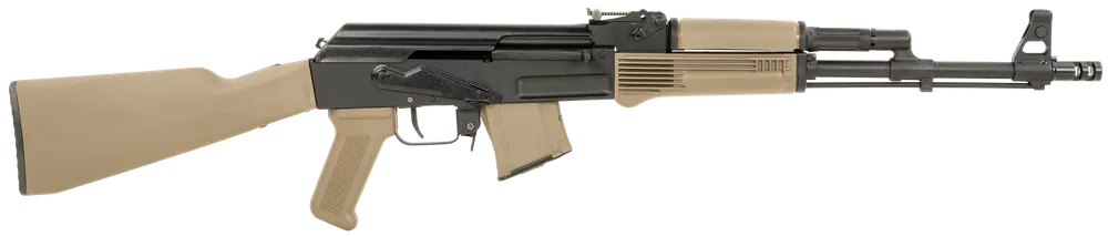 Arsenal SAM7R-62FDEM 7.62x39mm Rifle with Black Chrome Lined Barrel and Flat Dark Earth Stock