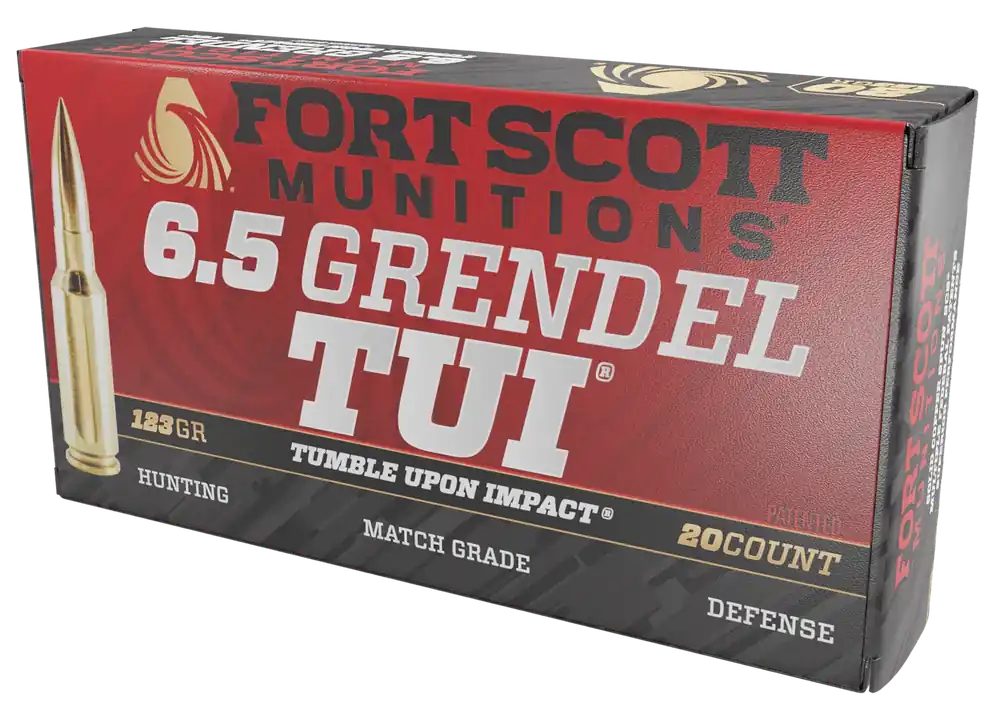 Fort Scott Munitions 6.5 Grendel 123gr TUI Solid Copper Rifle Ammo - 20/Box