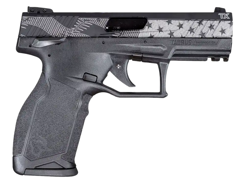 Taurus TX22 Full Size .22 LR Pistol with Stars & Stripes Slide and Picatinny Rail