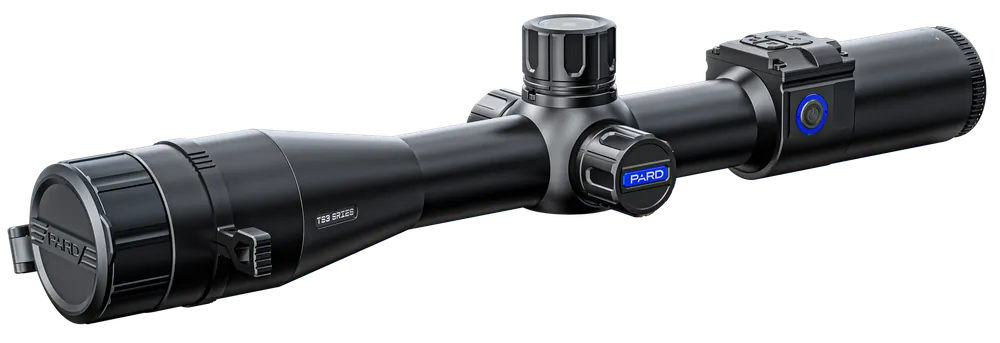 PARD TS3445LRF Thermal Rifle Scope with Laser Rangefinder, 4.7x45mm, Multi Reticle, 2x/4x/6x Zoom, 384x288 Resolution