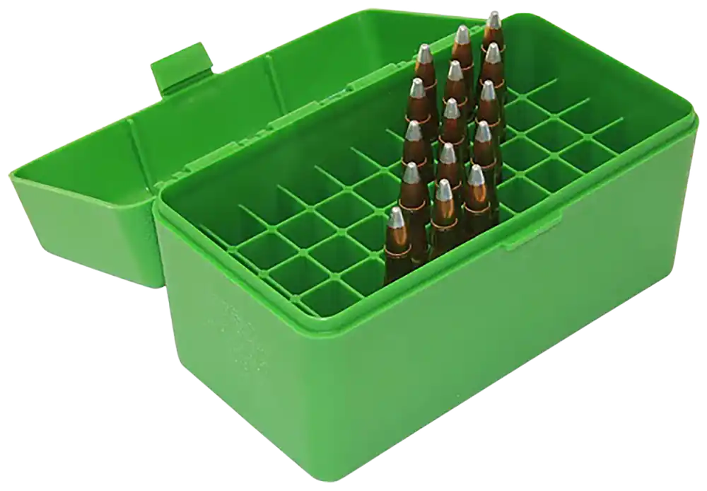 MTM Case-Gard RS5010 50-Round Ammo Box for 223 Rem/204 Ruger - Green