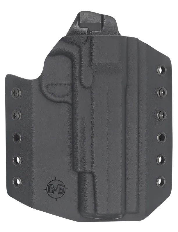 C&G Holsters Covert OWB Black Kydex Belt Loop for 1911 Government 5"