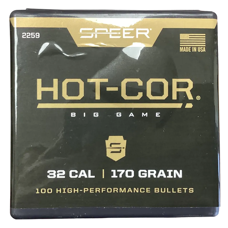 Speer 2259 Hot-Cor 32 Caliber 170 Grain SPFN - 100/Box, 5/Case