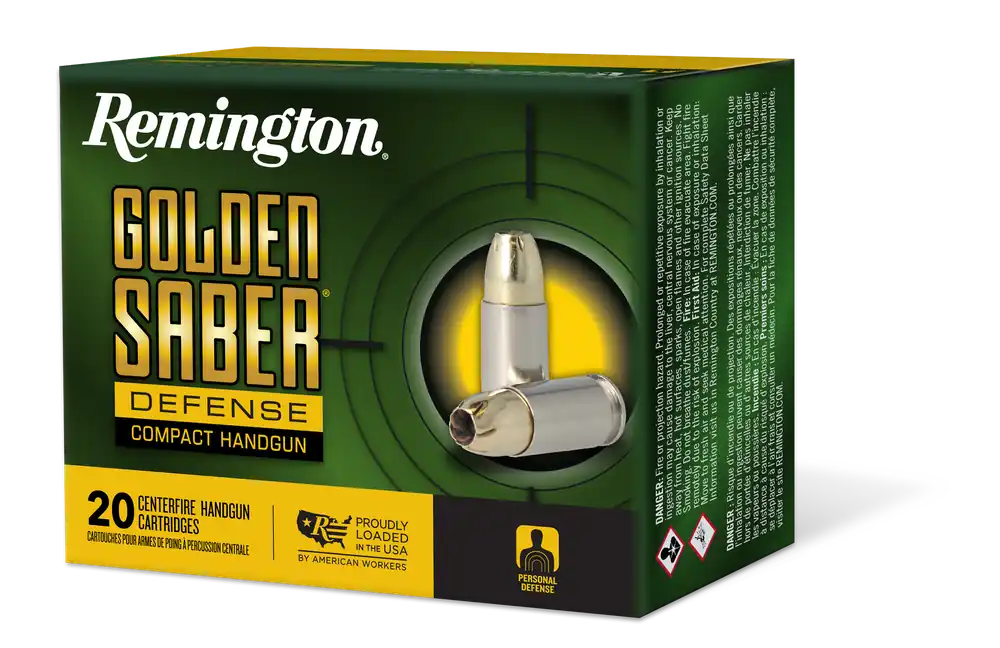 Remington Golden Saber Defense .40 S&W 180gr JHP Ammo - 20/Box