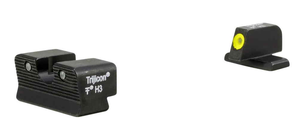 Trijicon HD XR Night Sights for Sig Sauer P225/P226/P228 - Green/Tritium Yellow Front, Green Tritium Black Rear