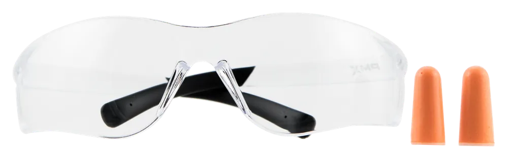 Pyramex Zteck Combo Safety Glasses with Clear Polycarbonate Lens and Frame
