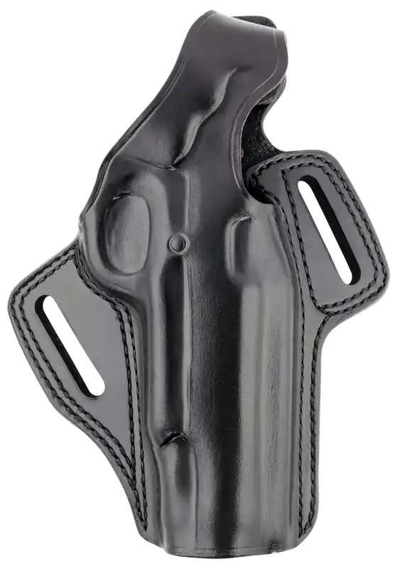 Galco FL212RB Fletch OWB Black Leather Belt Slide Holster for 1911 - Right Handed