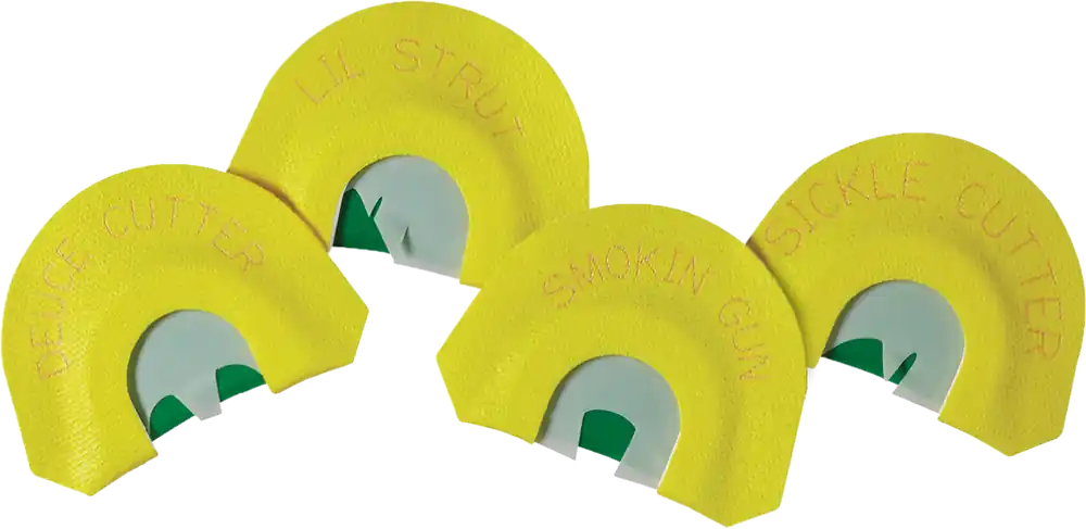 HS Strut Premium Flex 4 Diaphragm Turkey Call Set - Yellow, 4 Calls Included