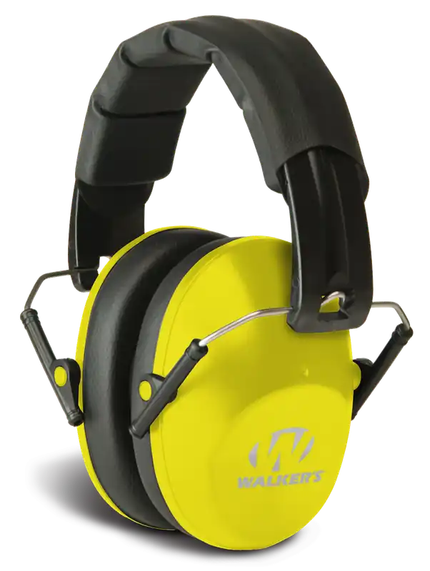 Walker's Pro Low Profile Passive Muff 22 dB - Black/Yellow