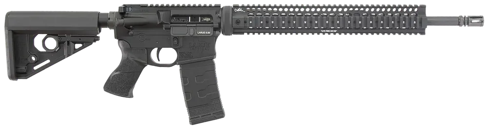 Larue Tactical LT15 Quad Rail 5.56 Rifle with 18" Stealth Barrel - Black, Right Handed