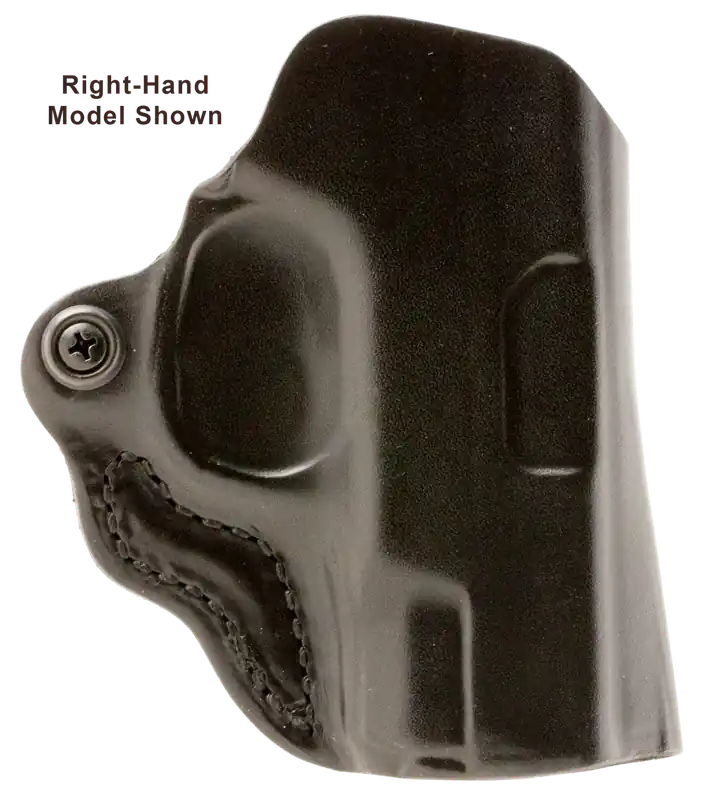 DeSantis Mini Scabbard OWB Black Leather Holster for Springfield Prodigy 4.25" Barrel Left Hand