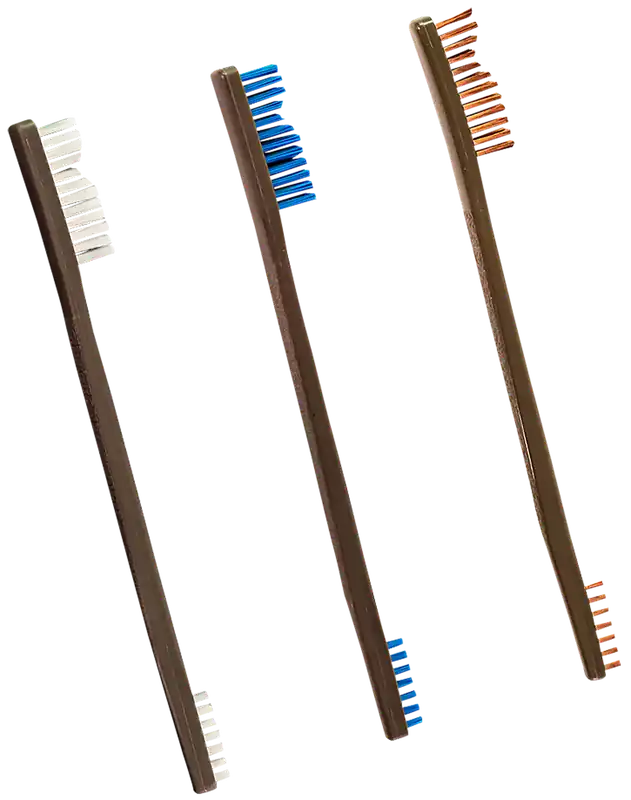 Otis FG3163 AP 3-Pack Brush Set with Bronze, Nylon, and Stainless Steel Bristles