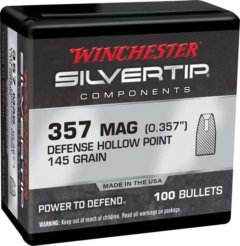 Winchester 357Mag 145gr Silvertip HP Ammo - 100/Box