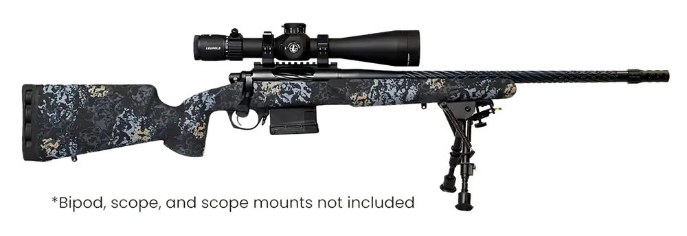 Vandal Prime 22 Creedmoor Rifle with Black Spiral Fluted Barrel and Carbon Fiber Stock