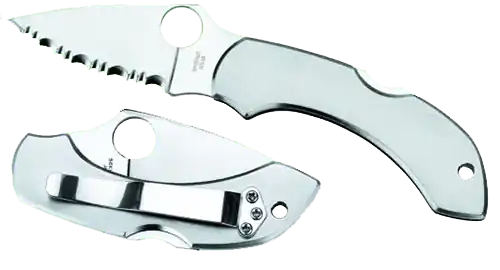 Spyderco Dragonfly 2 Folding Knife with Serrated VG-10 Blade and Stainless Steel Handle