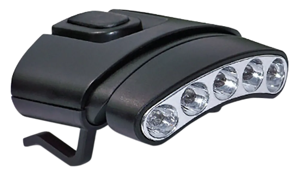 Cyclops Orion Tilt Hat Clip Light - 30 Lumens, Green/White LED, Black Clip-On